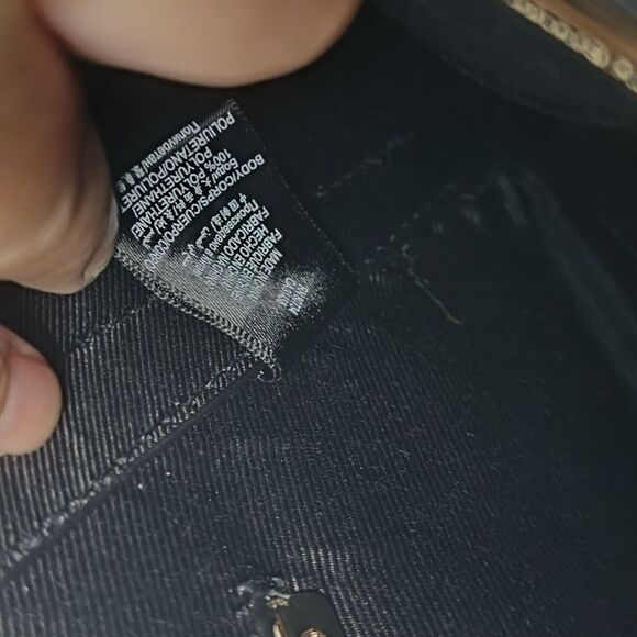 BCBGMaxazria women's handbag style envelope black animal print 11×7 minimalist - Picture 8 of 11